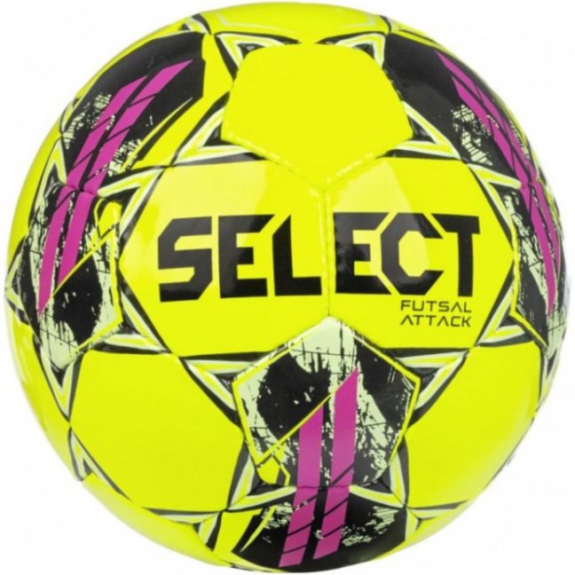 Míč futsalový SELECT FB Futsal Attack žluto růžová