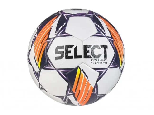 Míč fotbalový Select FB Brillant Super TB bílo fialová - Velikost míče: 5