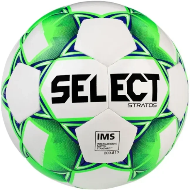 Míč fotbalový Select FB Stratos bílo zelená - Velikost míče: 5