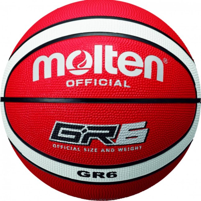 Míč basketbalový MOLTEN BGR6- RW - Velikost míče: 6