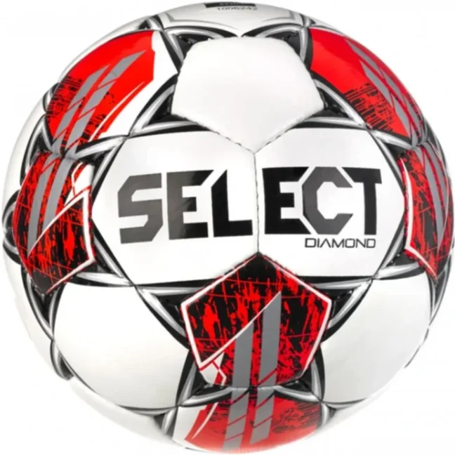 Míč fotbalový Select FB Diamond bílo červená - Velikost míče: 4