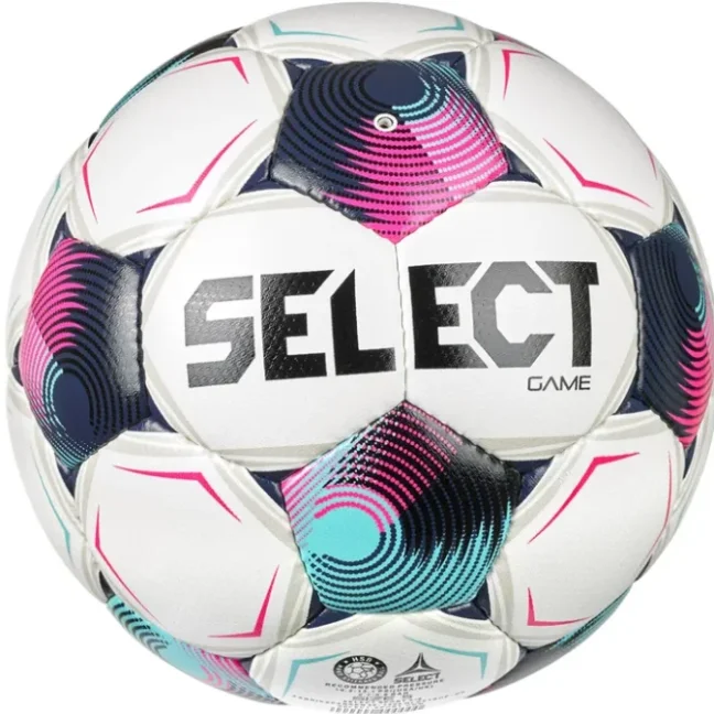 Míč fotbalový Select FB Game CZ Chance Liga 2026/27 bílo růžová - Velikost míče: 5