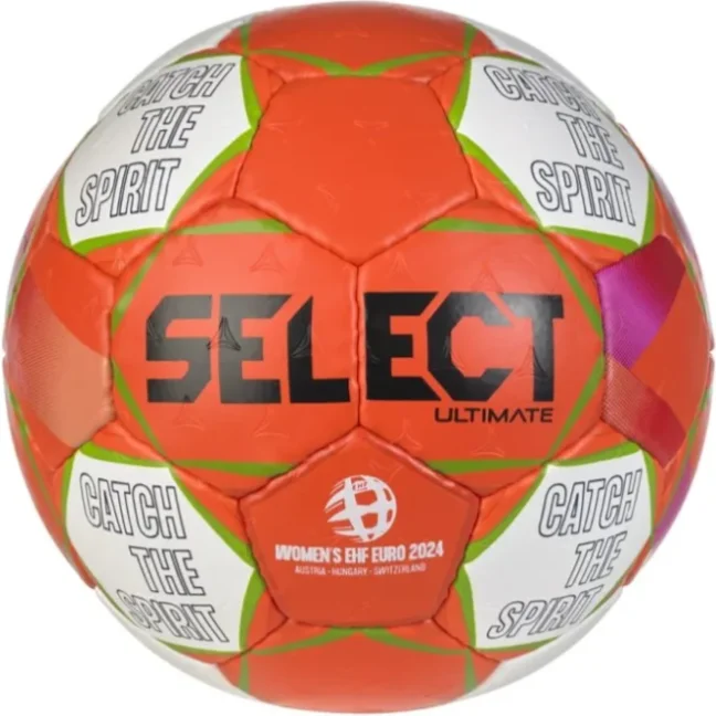 Míč házenkářský Select HB Ultimate EHF Euro Women oranžovo bílá