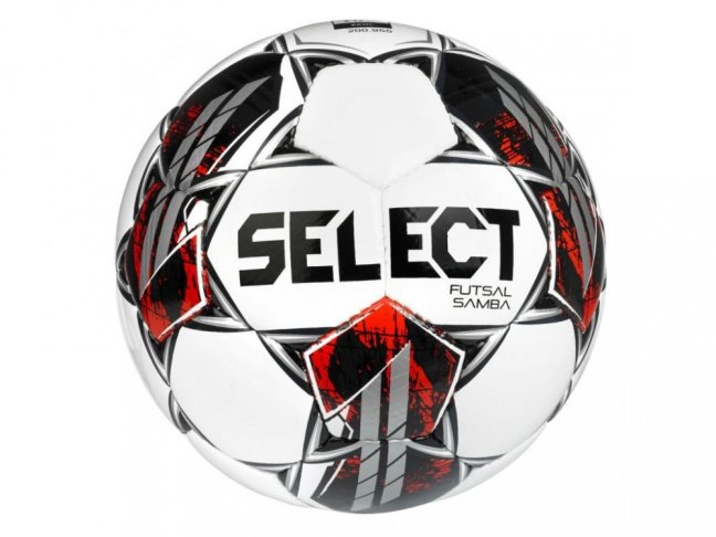 Míč futsalový SELECT FB Futsal Samba bílo stříbrná - Velikost míče: 4