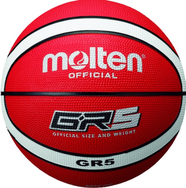 Míč basketbalový MOLTEN BGR5-RW - Velikost míče: 5