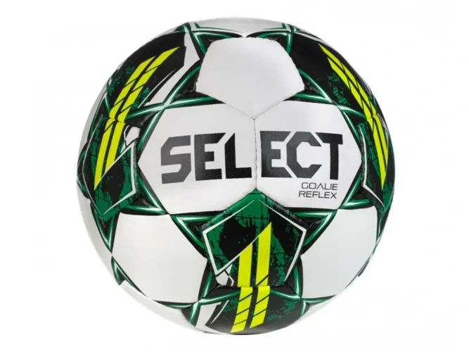 Míč fotbalový Select FB Goalie Reflex Extra bílo zelená - Velikost míče: 5