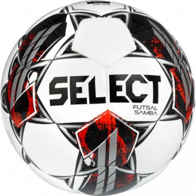 Míč futsalový SELECT FB Futsal Samba bílo stříbrná