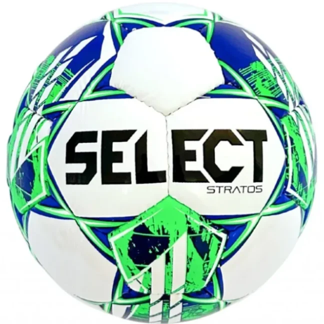 Míč fotbalový Select FB Stratos bílo modrá - Velikost míče: 4