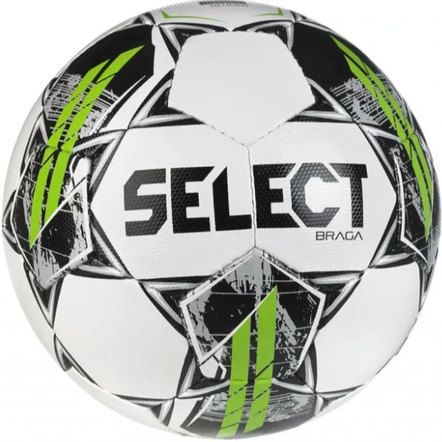 Míč fotbalový Select FB Braga bílo šedá