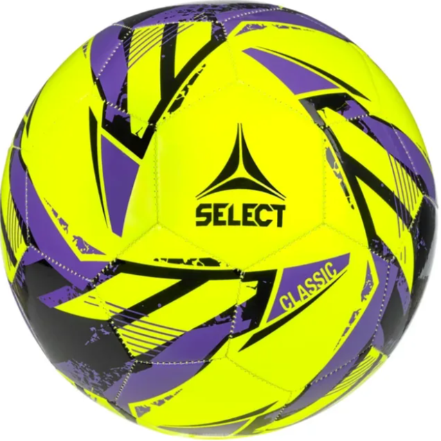 Míč fotbalový Select FB Classic žluto fialová - Velikost míče: 4